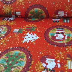 OXFORD ESTAMPADO NATAL 100% POLIÉSTER