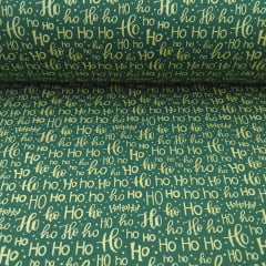 TRICOLINE ESTAMPADA NATAL 100% ALGODÃO